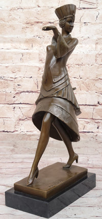Art Deco Bronze Sculpture 'Walk Like an Egyptian' by Paul Phillipe