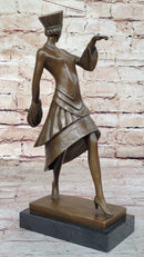 Art Deco Bronze Sculpture 'Walk Like an Egyptian' by Paul Phillipe