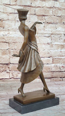 Art Deco Bronze Sculpture 'Walk Like an Egyptian' by Paul Phillipe