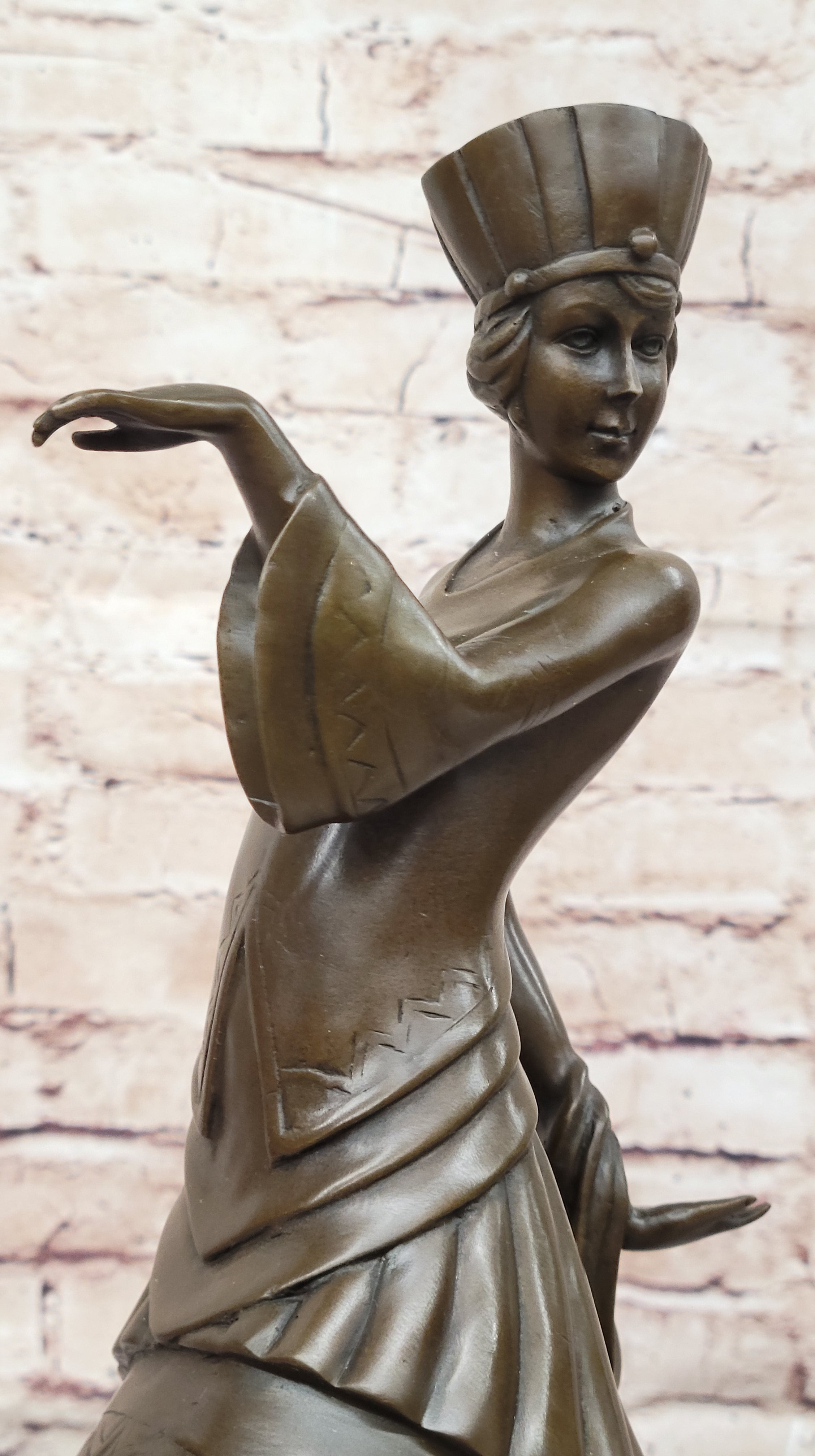 Art Deco Bronze Sculpture 'Walk Like an Egyptian' by Paul Phillipe