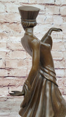 Art Deco Bronze Sculpture 'Walk Like an Egyptian' by Paul Phillipe