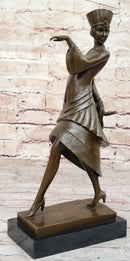 Art Deco Bronze Sculpture 'Walk Like an Egyptian' by Paul Phillipe
