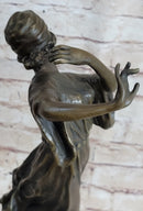 Dancing Woman Bronze Sculpture 16" x 12"