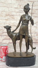 Diana the Huntress with Companion Dog by Bruno Zach Bronze