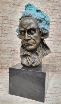 72 LBS Ludwig van Beethoven Solid Bronze Sculpture