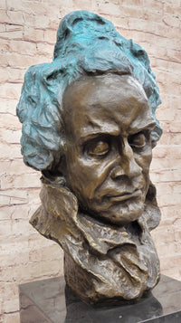 72 LBS Ludwig van Beethoven Solid Bronze Sculpture