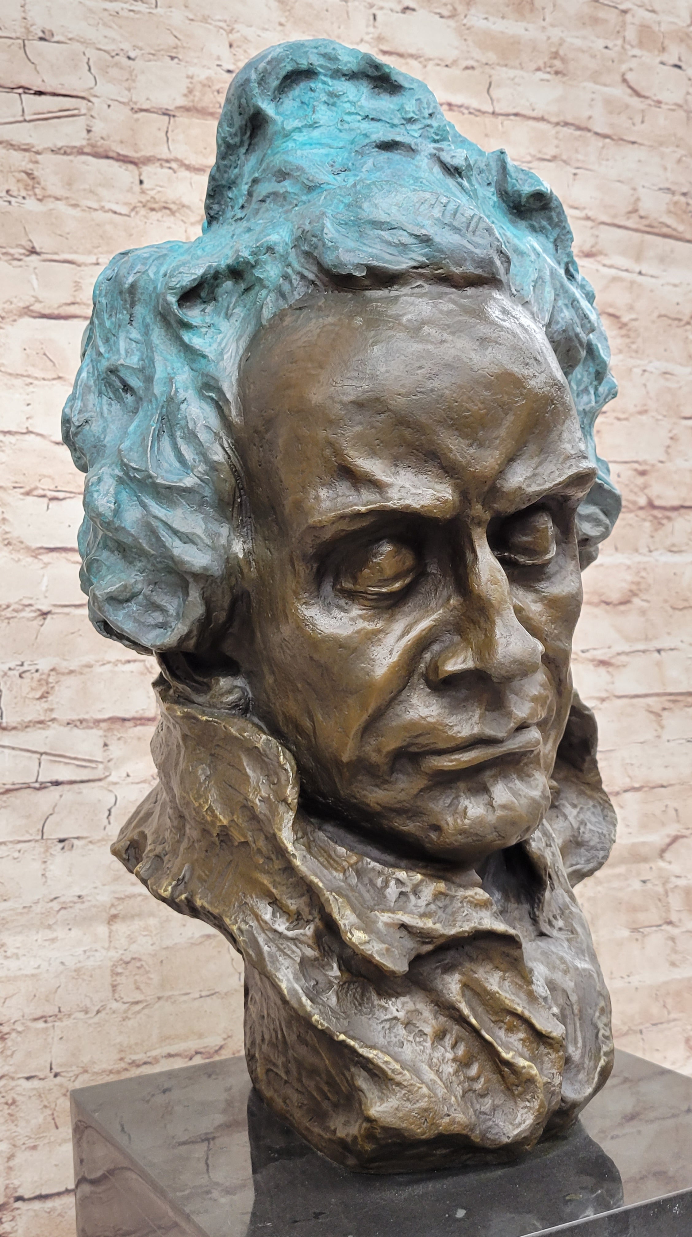 72 LBS Ludwig van Beethoven Solid Bronze Sculpture