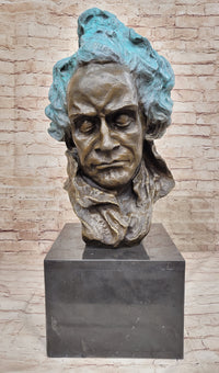 72 LBS Ludwig van Beethoven Solid Bronze Sculpture