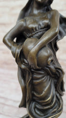 Aquarius Watercarrier Girl Carrying Jug - Bronze Sculpture by Milo