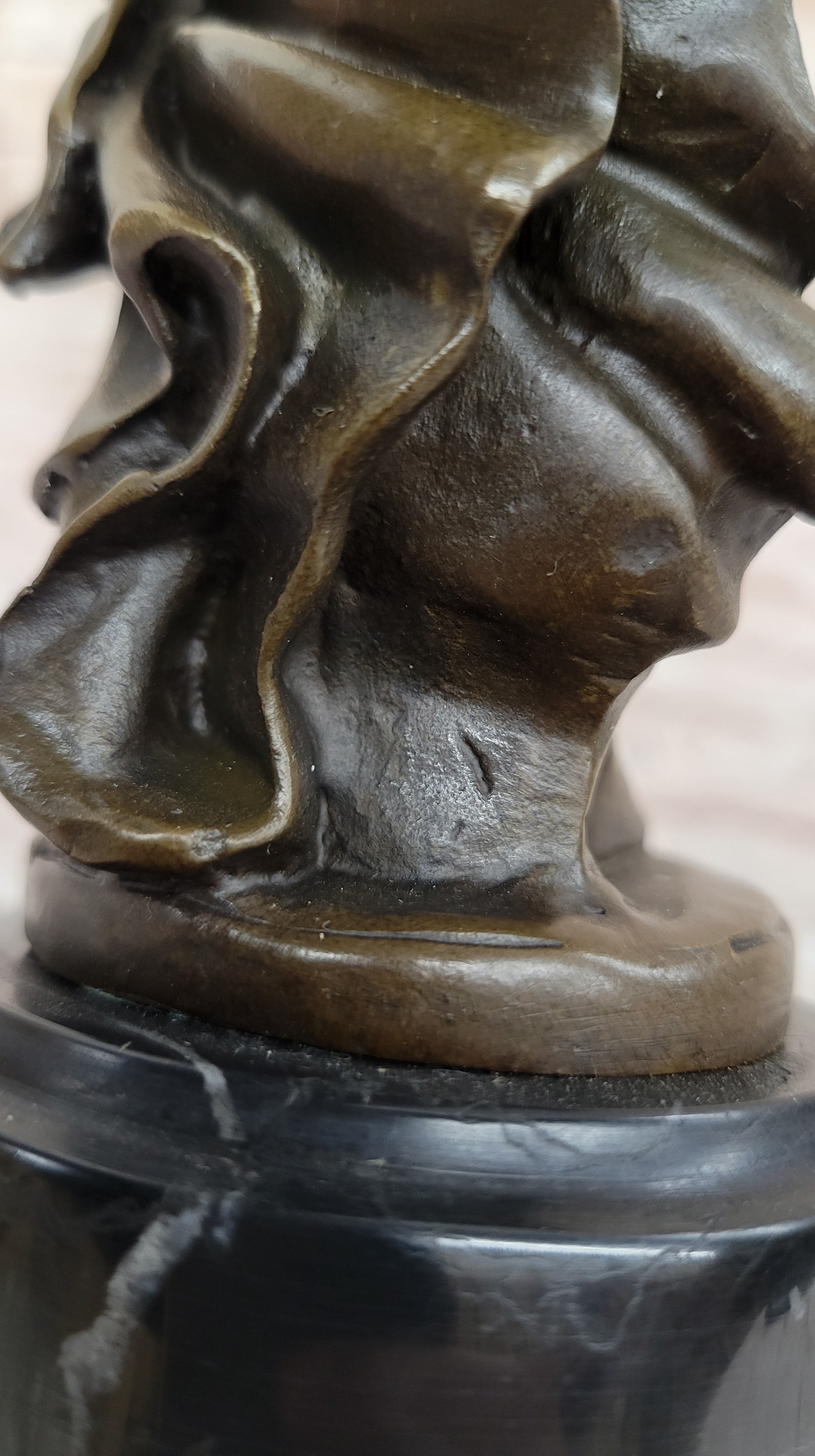 Aquarius Watercarrier Girl Carrying Jug - Bronze Sculpture by Milo