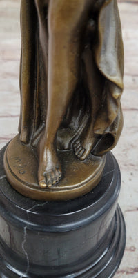 Female Figure Carrying Jar Roman Maiden Hot Cast Bronze Sculpture