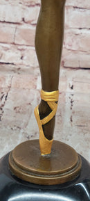 Hand Made Bronze Sculpture Phoenician Dancer by M. Pellier Peacock Design Gild