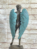 Michelangelo's David w/ Angel Wings Bronze 15" x 6" Sculpture