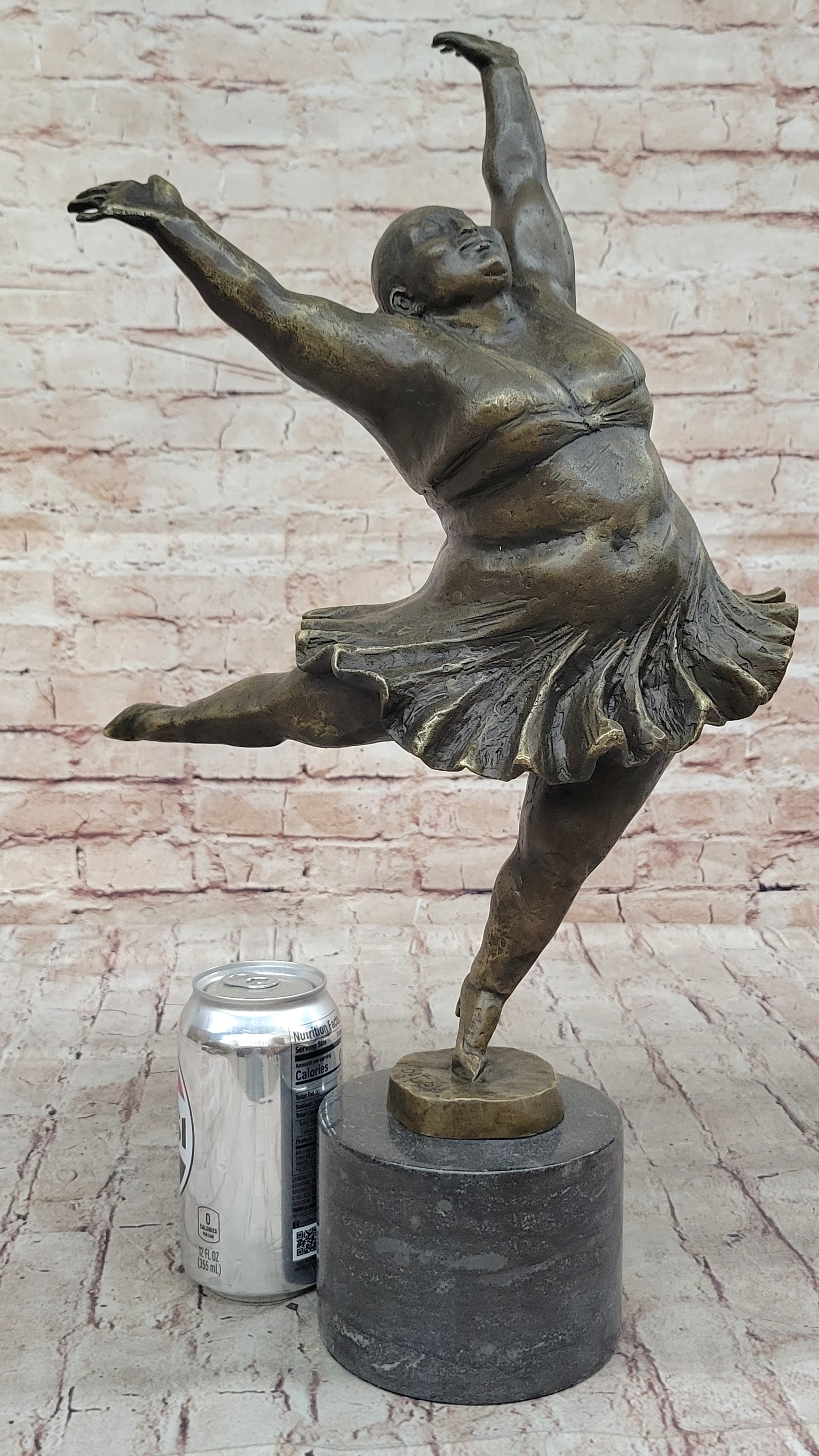 Ballerina Ballet Dancer Arabesque Pirouette Bronze Sculpture