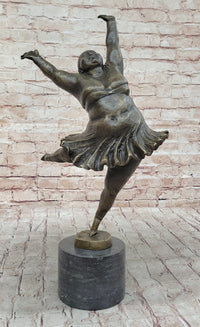 Ballerina Ballet Dancer Arabesque Pirouette Bronze Sculpture