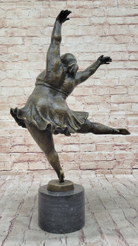 Ballerina Ballet Dancer Arabesque Pirouette Bronze Sculpture