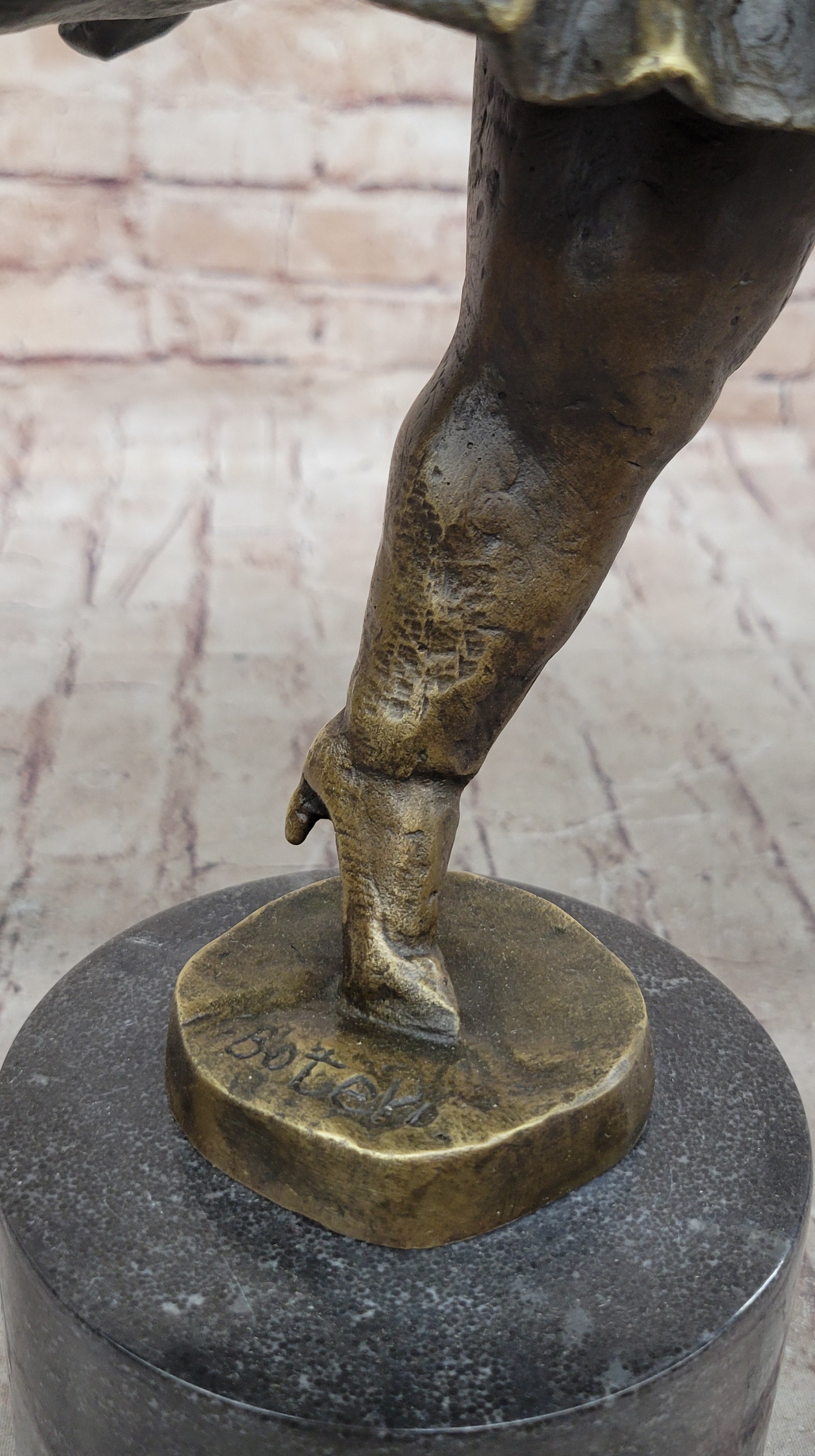 Ballerina Ballet Dancer Arabesque Pirouette Bronze Sculpture