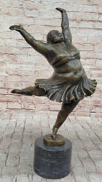 Ballerina Ballet Dancer Arabesque Pirouette Bronze Sculpture