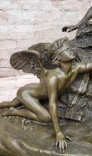 Woman with 2 Angels Bronze Sculpture Clodion 15" x 17"