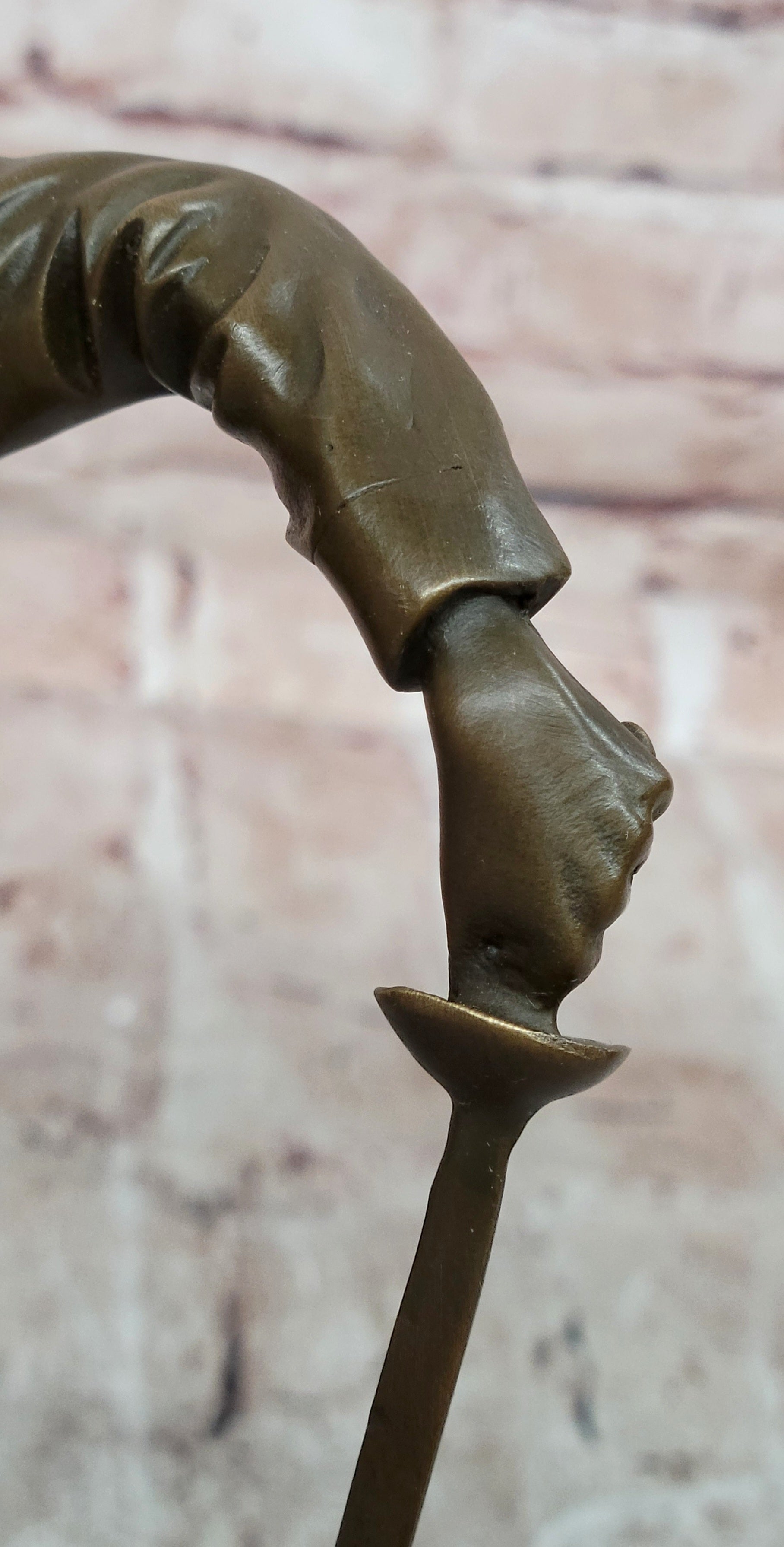 Decorative Object Bronze Sculpture Fencing Fencer Sport Antique Style Statue