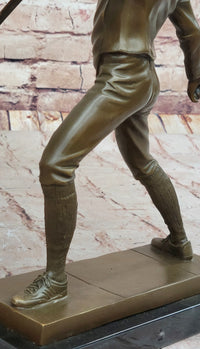 Pair of Fencers Fencing Bronze Bookend Sculptures