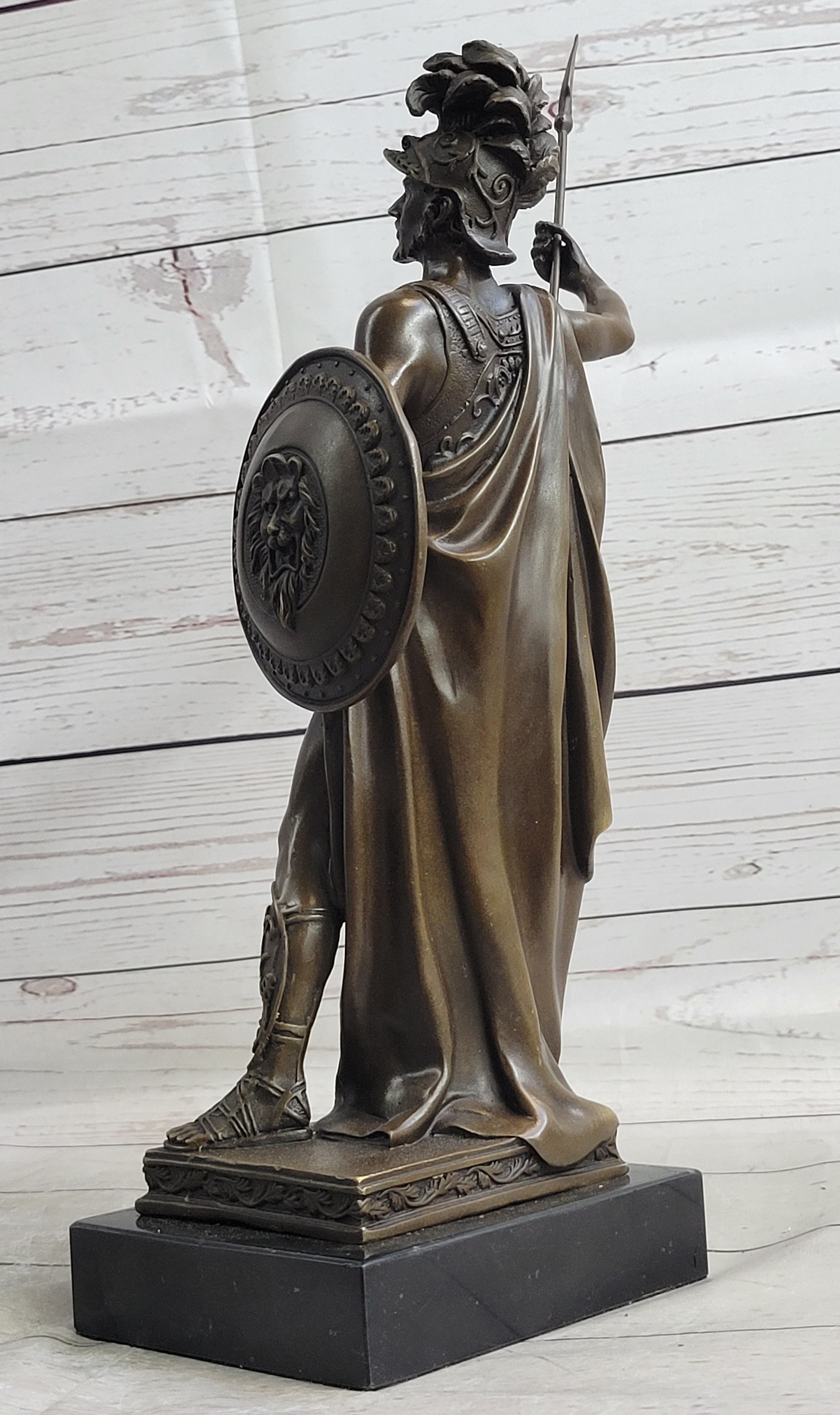Spartan King Leonidas 300 Hoplite Warrior Bronze Sculpture