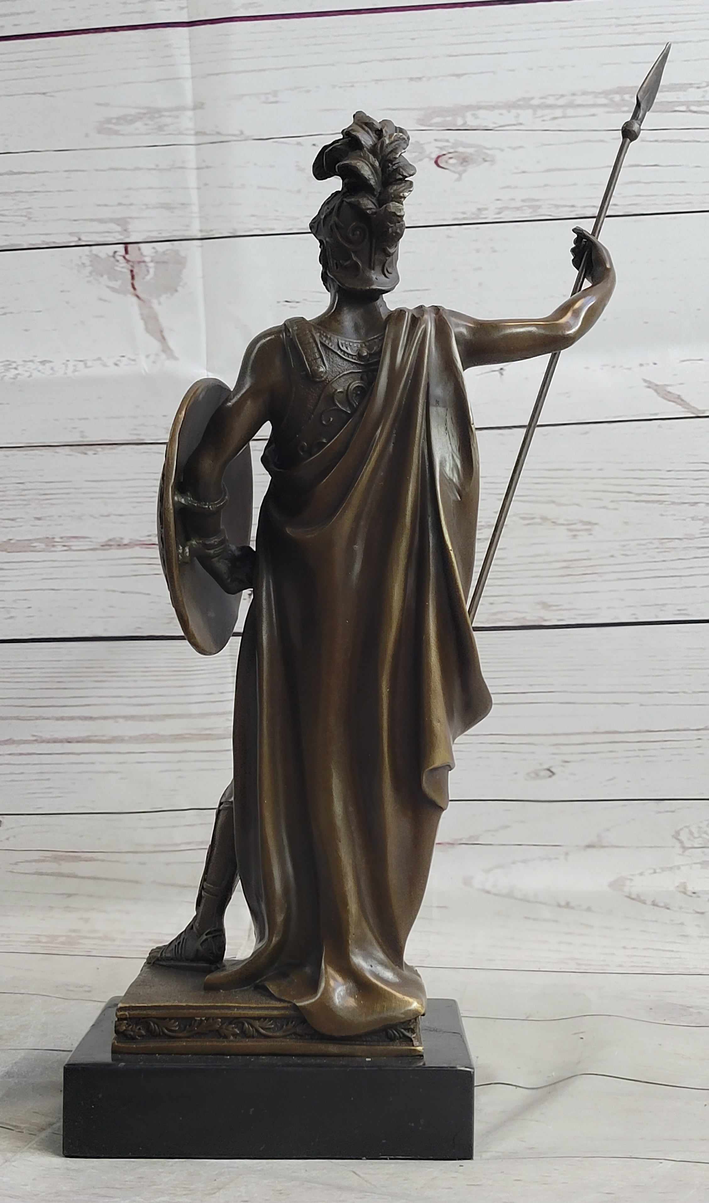 Spartan King Leonidas 300 Hoplite Warrior Bronze Sculpture