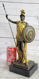King Leonidas Greek Hoplite Warrior Bronze 14" x 6"