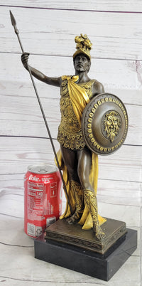 King Leonidas Greek Hoplite Warrior Bronze 14" x 6"