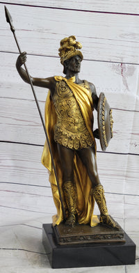 King Leonidas Greek Hoplite Warrior Bronze 14" x 6"