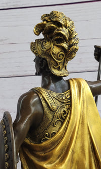 King Leonidas Greek Hoplite Warrior Bronze 14" x 6"
