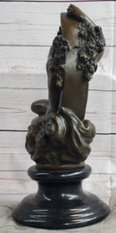 Diana on a Crescent Moon by Séraphin Denécheau Bronze