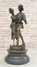 Gaudez Dancing Couple Lovers Bronze Sculpture 18.5" x 8"