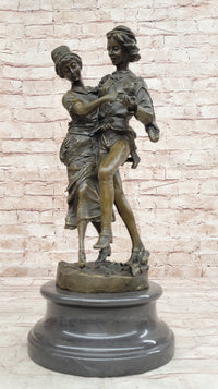 Gaudez Dancing Couple Lovers Bronze Sculpture 18.5" x 8"