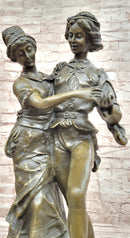 Gaudez Dancing Couple Lovers Bronze Sculpture 18.5" x 8"