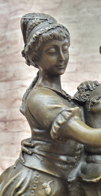 Gaudez Dancing Couple Lovers Bronze Sculpture 18.5" x 8"