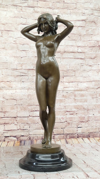 Hot Cast Bronze Nude Female Figure Nymph Girl Sculpture by Pittaluga