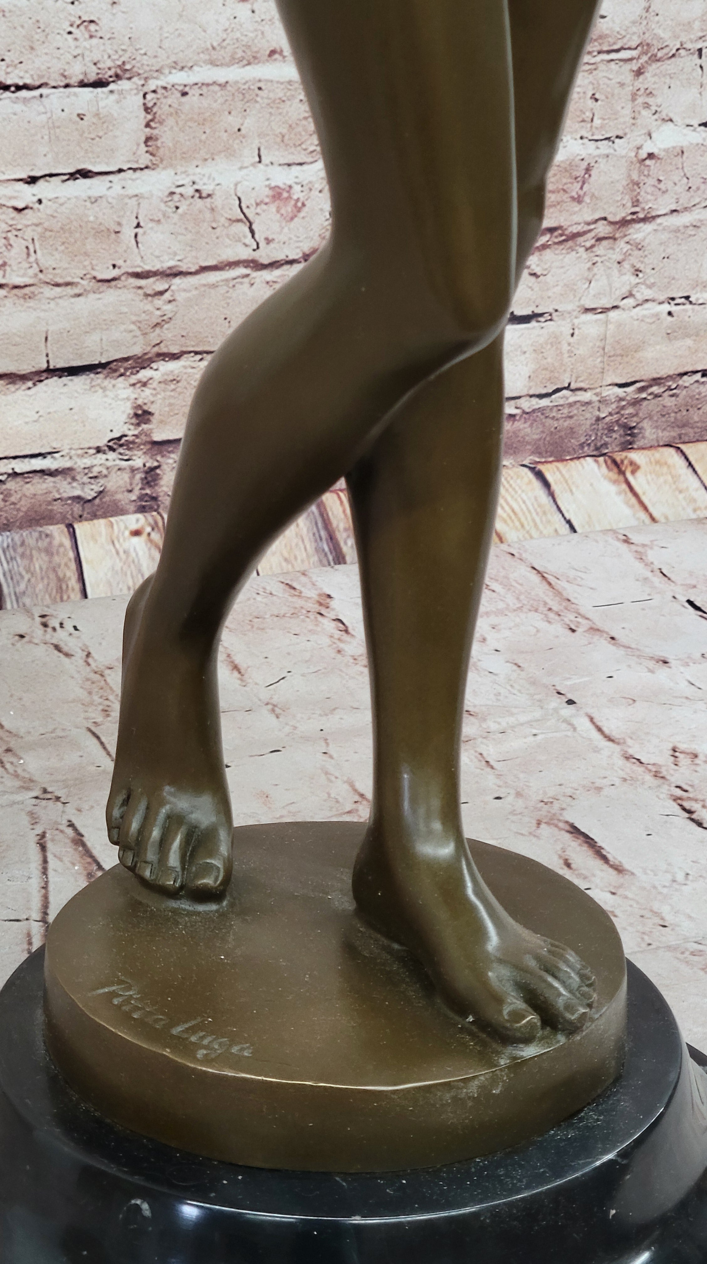 Hot Cast Bronze Nude Female Figure Nymph Girl Sculpture by Pittaluga
