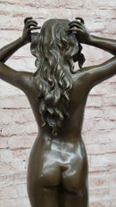 Hot Cast Bronze Nude Female Figure Nymph Girl Sculpture by Pittaluga