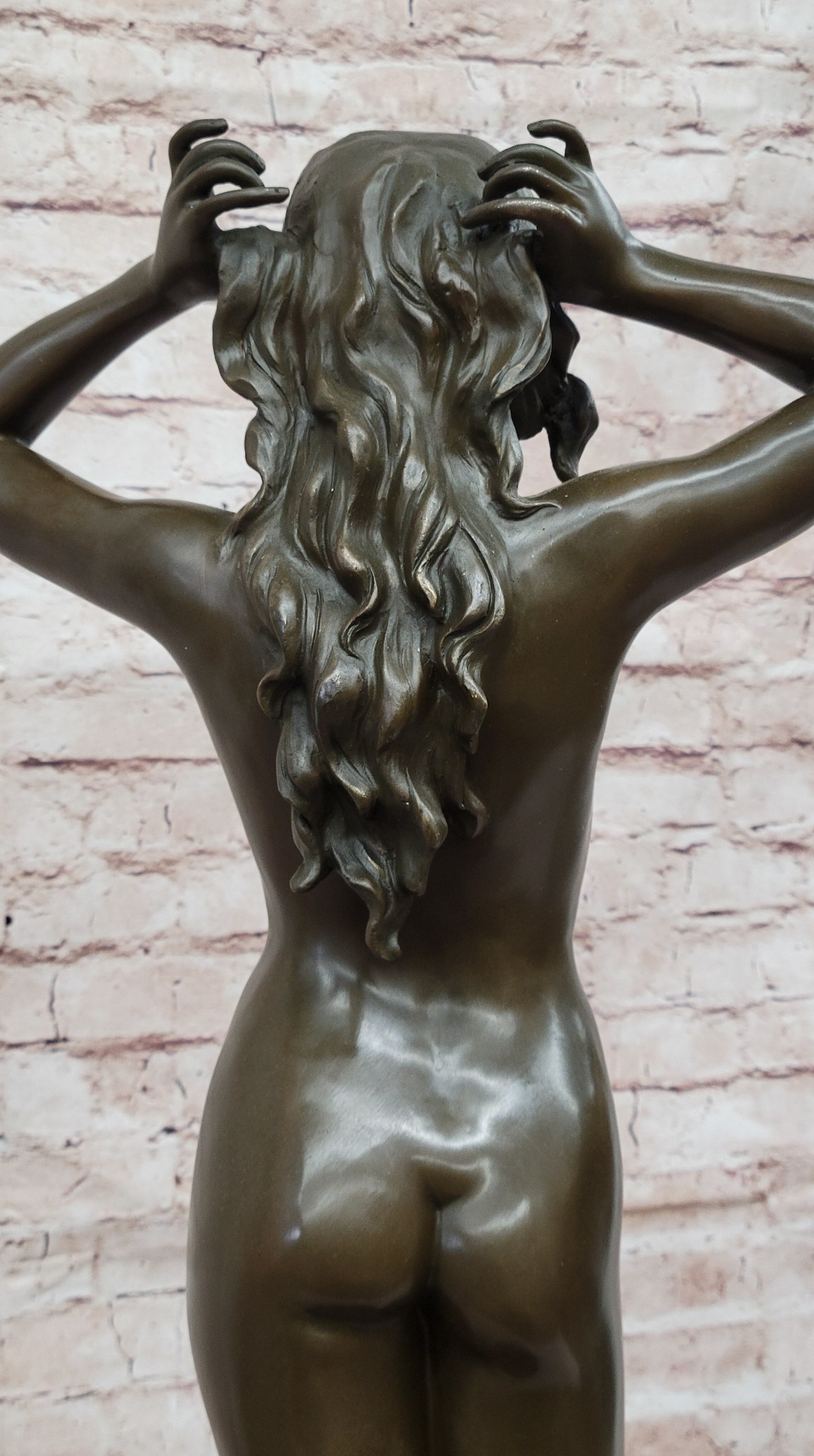 Hot Cast Bronze Nude Female Figure Nymph Girl Sculpture by Pittaluga