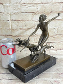 Diana the Huntress Artemis Bronze Sculpture by Lorenzl