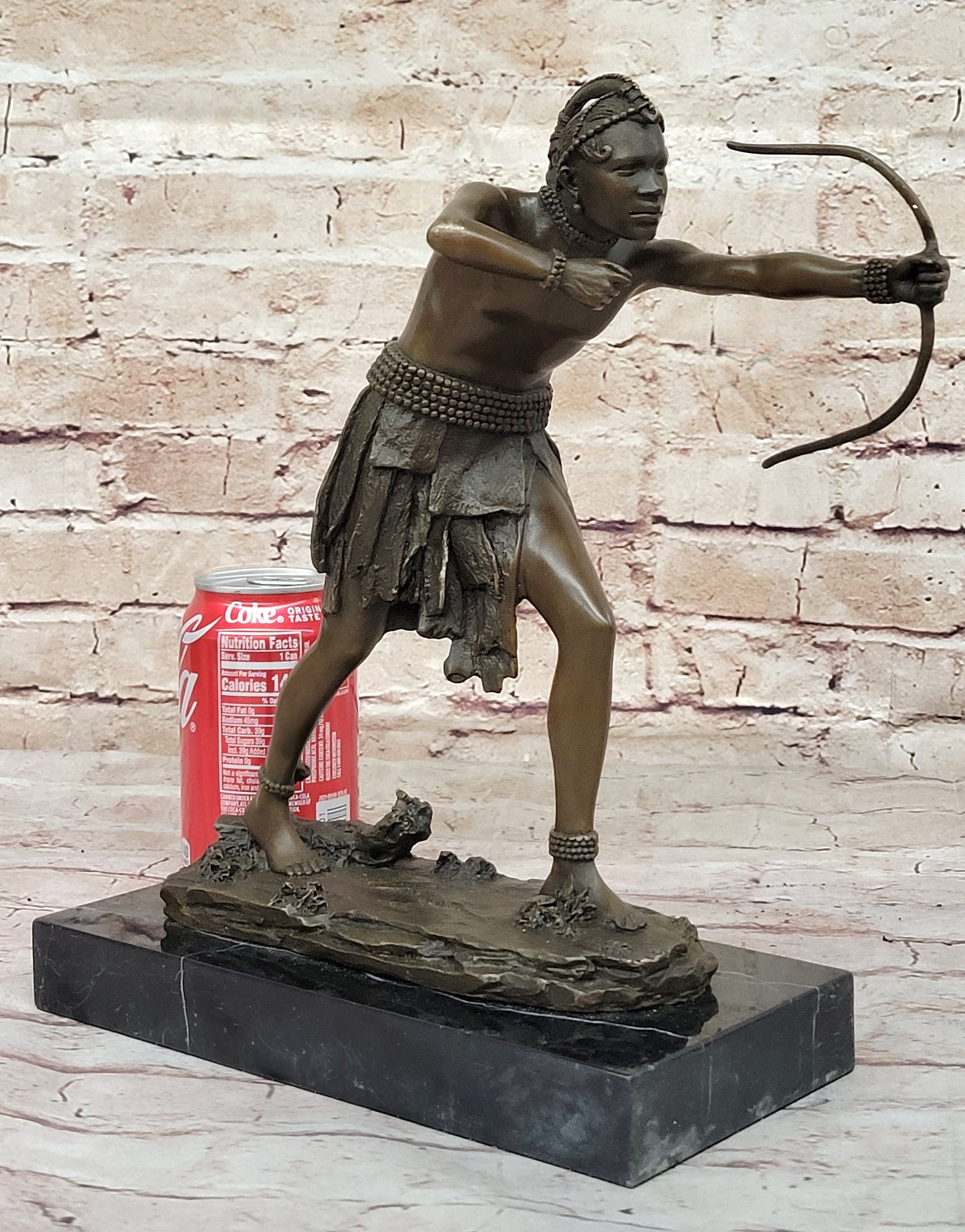 Mayan Aztec Inca Mesoamerican Archer Warrior Bronze