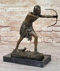 Mayan Aztec Inca Mesoamerican Archer Warrior Bronze