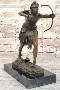 Mayan Aztec Inca Mesoamerican Archer Warrior Bronze