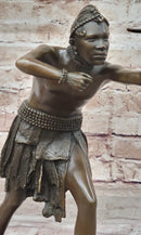 Mayan Aztec Inca Mesoamerican Archer Warrior Bronze