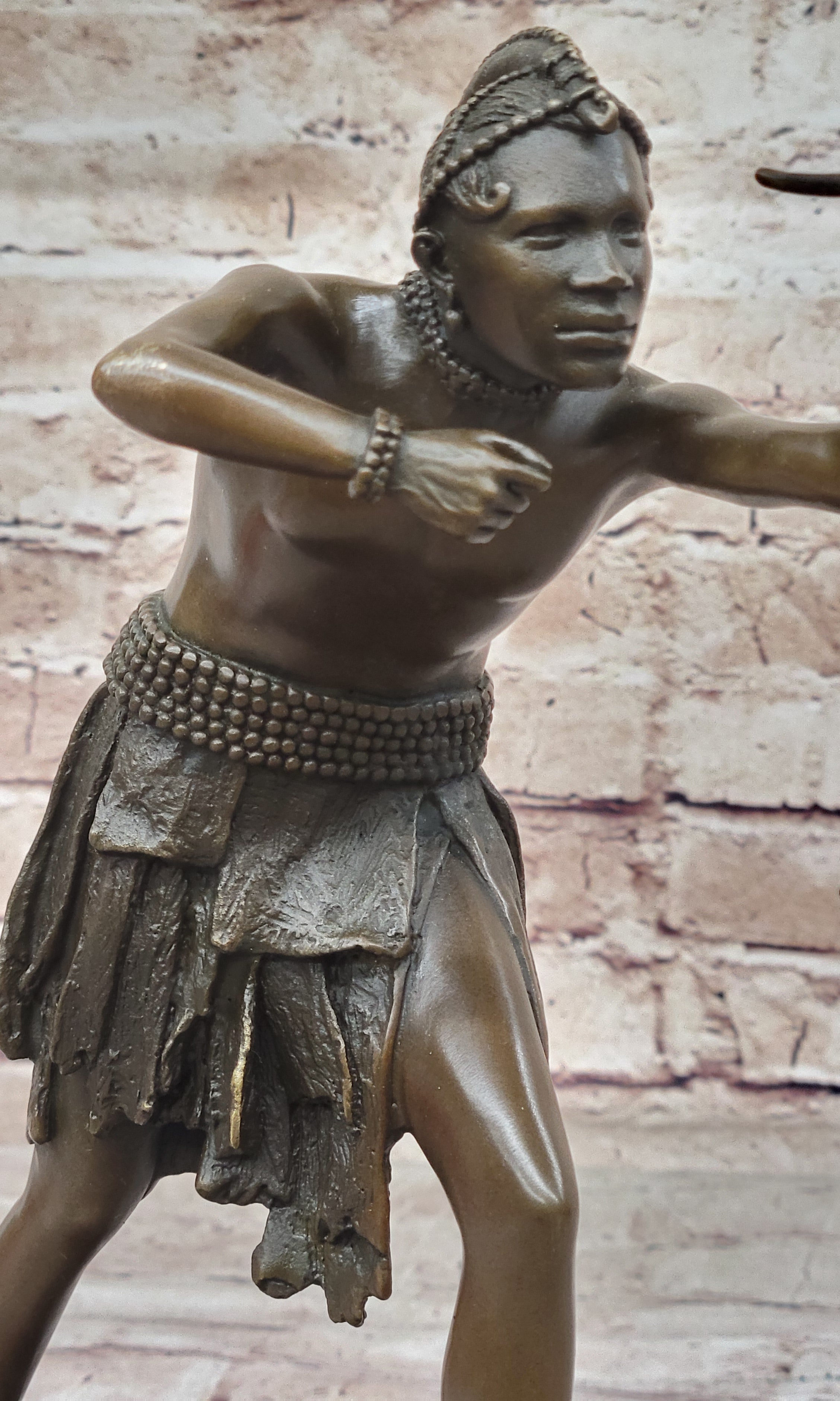 Mayan Aztec Inca Mesoamerican Archer Warrior Bronze