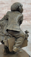 GENUINE BRONZE SIGNED OUT OF COURT SETTLEMENT'' SCULPTURE HAND MADE FIGURINE FIGURE