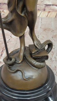Blind Lady of Justice Themis Bronze Sculpture Law Attorney Art