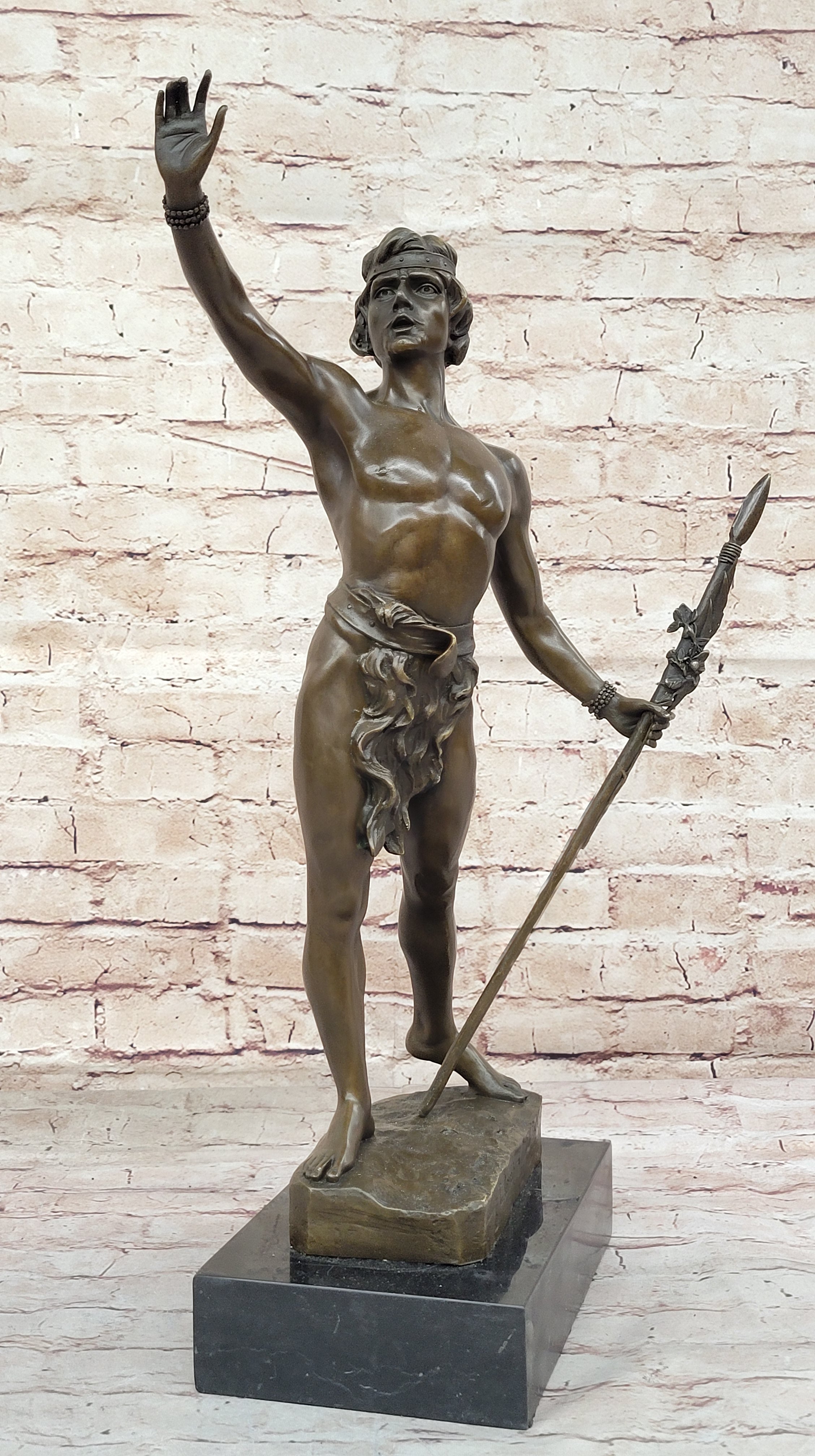 Tarzan King of the Jungle - Bronze Sculpture by L. Domenech