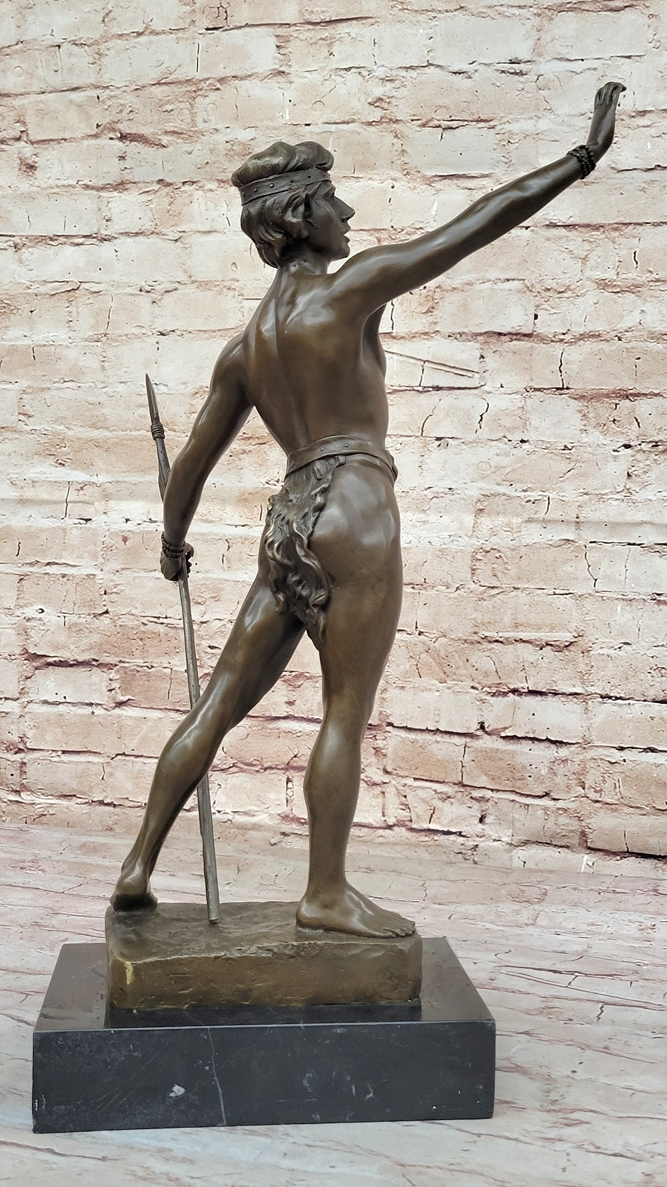 Tarzan King of the Jungle - Bronze Sculpture by L. Domenech